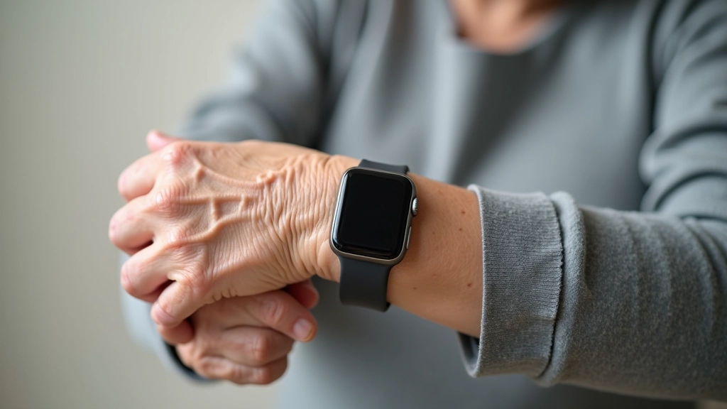 Montre intelligente de téléassistance avec bouton d'alerte et bracelet de sécurité pour personne âgée
