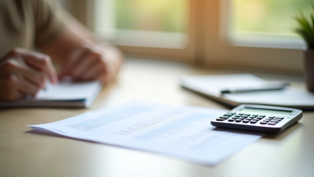 Tableau de budget mensuel affichant les coûts des services pour personnes âgées et réductions d'impôt